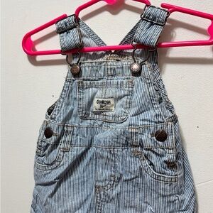 OshKosh B'gosh Kids Striped Denim Overalls